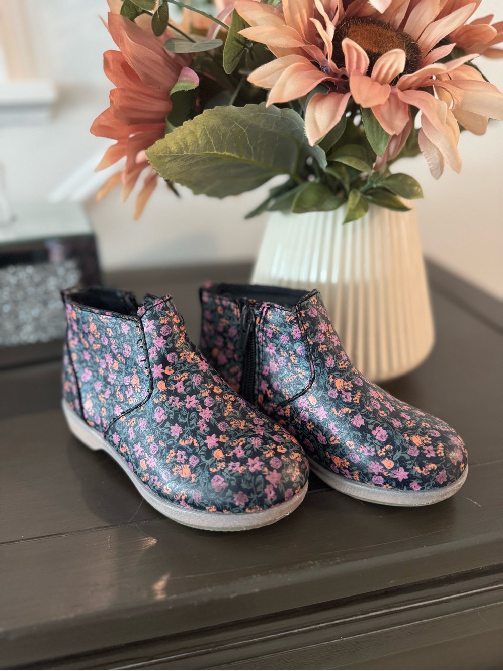 OshKosh B'gosh Toddler Floral Ankle Boots